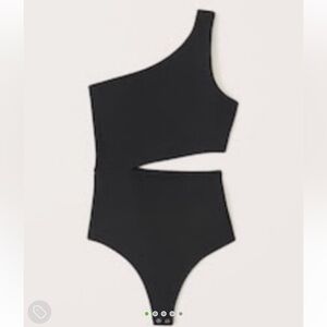 Abercrombie Black Cut-out Bodysuit